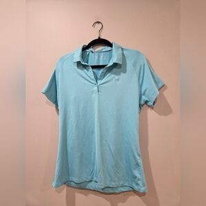 UNDER ARMOUR Women's Light Blue Polo Shirt